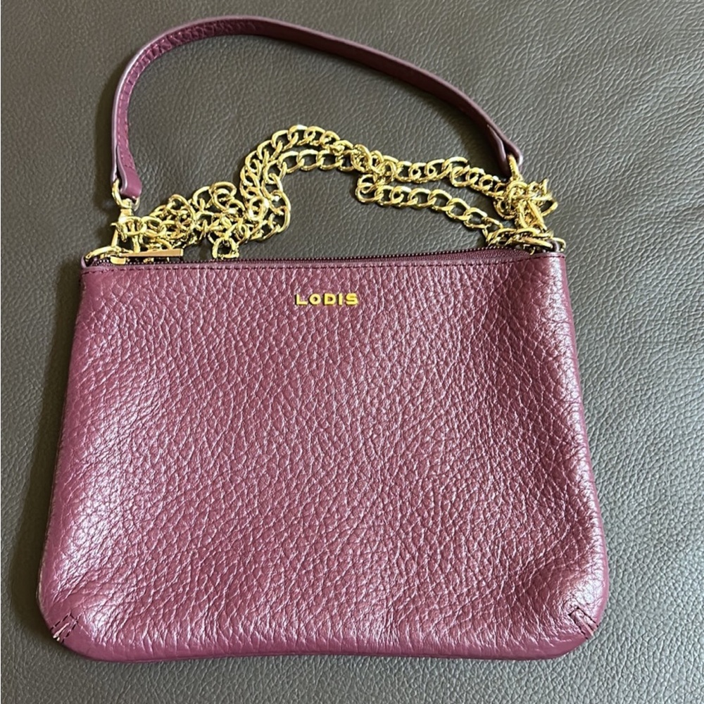 Lodis Emily Convertible Burgundy Leather Cross Body